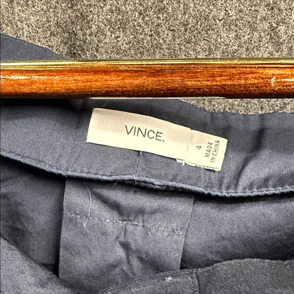 Vince Dark Blue Off-Shoulder Midi Dress - Picture 2 of 7